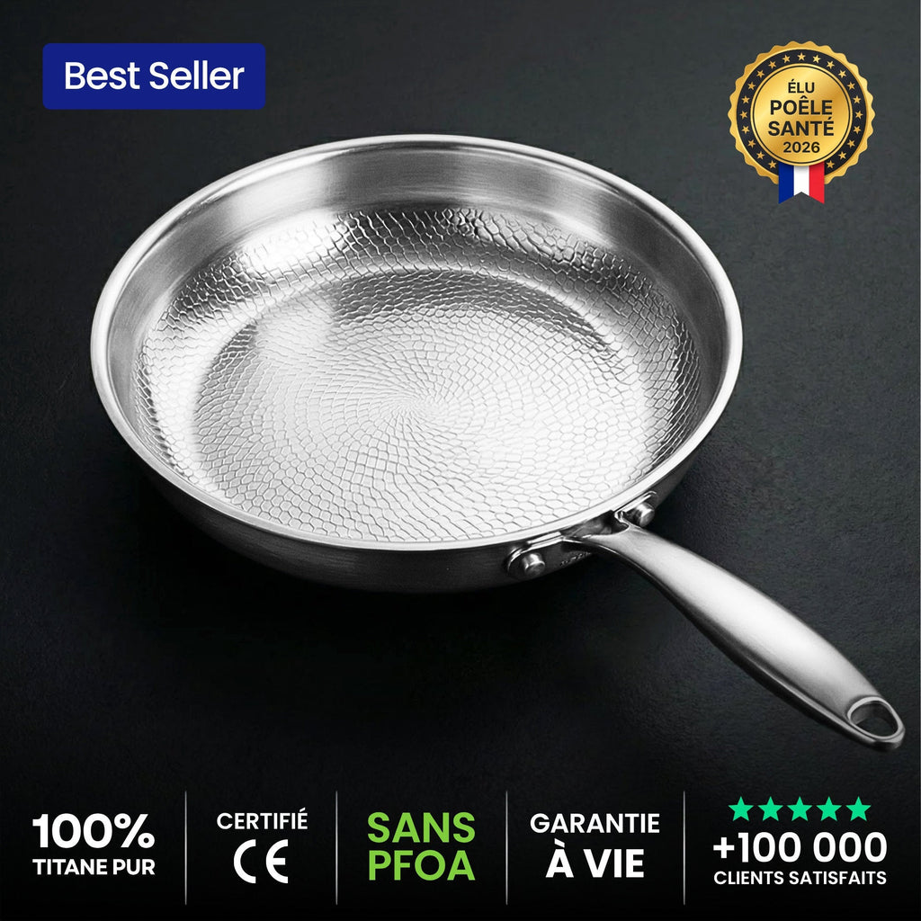 Poêle 100% Titane Pur — TITANOX® - photo 1